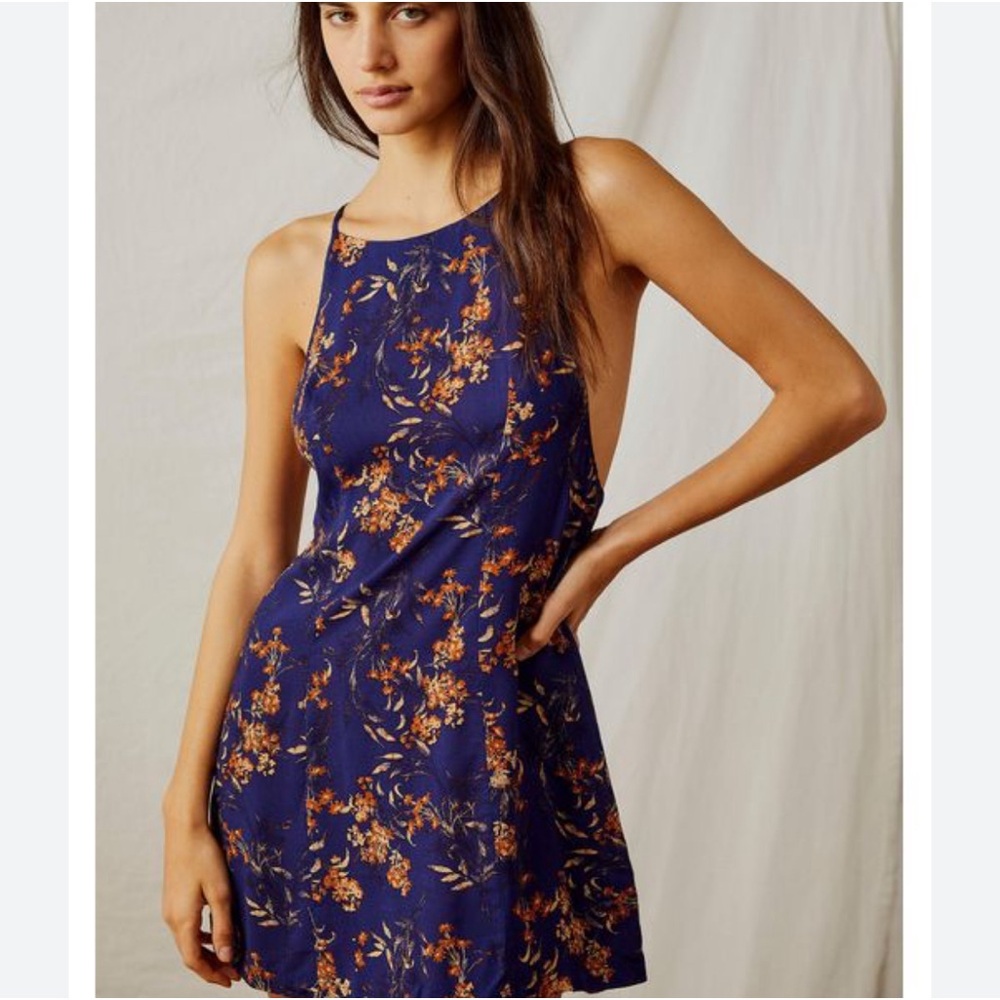 Intimately Free People Blue in Control Mini Slip Never Worn